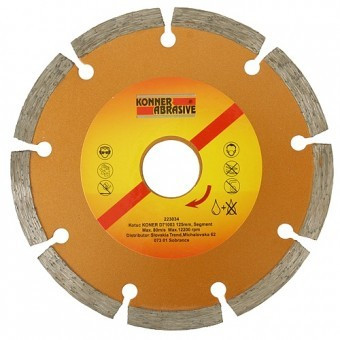 Disc diamantat segmentat pentru beton 115mm, Konner D71003 foto
