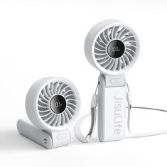 Ventilator Portabil 3600mAh cu Display Digital - JisuLife (Life7) - Grey foto