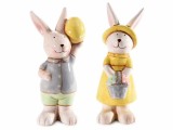 Cumpara ieftin Set 2 figurine Iepurasi Paste 6x6x13 cm