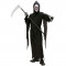 Costum Schelet Grim Reaper Halloween, copii 5-13 ani, 3 piese, negru