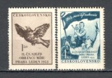 Cehoslovacia.1953 Congres ptr. pace Praga XC.218, Nestampilat