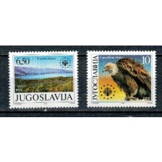 Iugoslavia 1990 - Conservarea naturii, vultur, serie neuzata