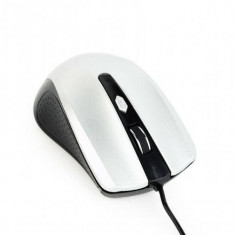 Mouse Gembird MUS-4B-01 USB Black Silver foto