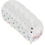 Set 10 Baloane aniversare, 11cm, transparent