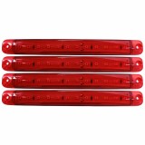 Lampa gabarit cu 12 LED-uri 12/24V set 4buc Cridem - Rosu Garage AutoRide
