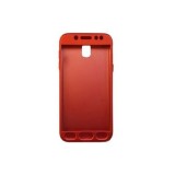 Husa de protectie cu folie sticla cadou pt Samsung Galaxy J5 2017, Rosu