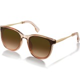 Ochelari de soare pătrați retro pentru femei, protecție UV400 &ndash; Maro