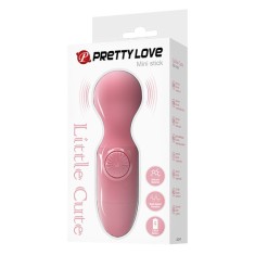 PRETTY LOVE MINI STICK PINK (12cm) - Mini aparat de masaj foto