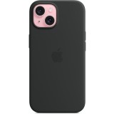 Husa de protectie Apple Silicone Case with MagSafe pentru iPhone 15, Black