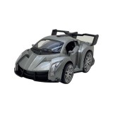 Macheta metal Lamborghini mini gri cu lumini si sunete