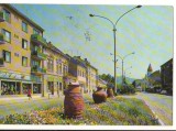 CPIB 18010 CARTE POSTALA - TARNAVENI. STRADA REPUBLICII, Circulata, Fotografie