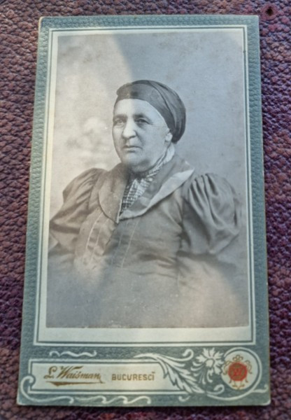 Fotografie doamna, tip CDV