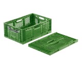 Cutie pliabilă 60x40x23 cm, perforată, verde
