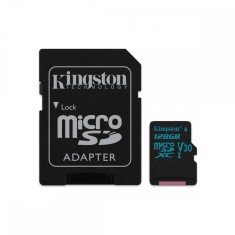 Card Kingston 128GB microSDXC Canvas Go 90R/45W U3 UHS-I V30 Card cu adaptor SD foto