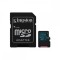 Card Kingston 128GB microSDXC Canvas Go 90R/45W U3 UHS-I V30 Card cu adaptor SD