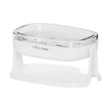 Savoniera cu suport 2 in 1, flippy, pentru perete sau blat, pet, scurgere optima, alb