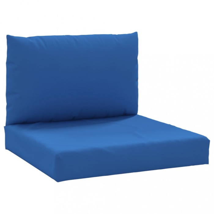Perne pentru canapea din paleti, 2 buc., albastru, textil