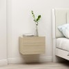 VidaXL Noptiere, 2 buc., stejar sonoma, 40x30x30 cm, lemn prelucrat 801060