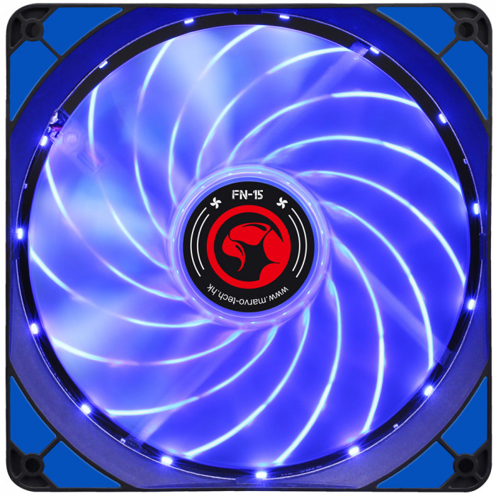 Ventilator 140 mm Marvo FN-15 blue LED