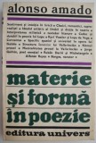 Materie si forma in poezie - Alonso Amado | Studii literare, Critica literara, Poezie Damaso Alonso