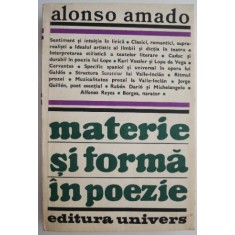 Materie si forma in poezie &ndash; Alonso Amado