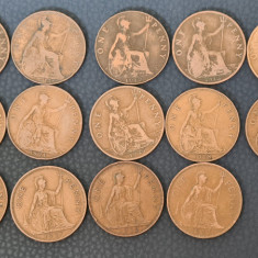 Marea Britanie One Penny 1902 1947 19 bucati