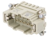 Conector HARTING HDC tată 16A 830V Han Hv E&reg; 5 pini inserturi contact