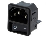 Conector Alimentare AC 15A 250VAC IEC 60320 DC11