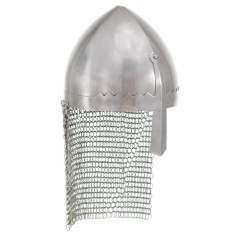 vidaXL Coif cavaler antichizat, jocuri pe roluri, argintiu, oțel 286211