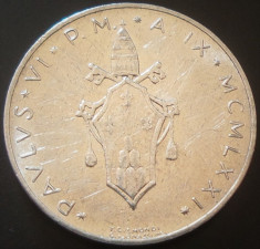 Moneda 10 LIRE - VATICAN, anul 1971 *cod 3193 - ALLU. foto