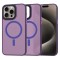 Husa pentru iPhone 15 Pro Max - Techsuit HaloFrost&nbsp;MagSafe Series - Deep Purple