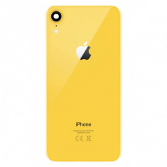 Capac Baterie Spate iPhone XR Cu Ornament Camera Galben foto