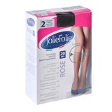șosete Femei JolieFolie, Mousse, 3/4, Negre, 20 DEN, Set 2 Perechi, Oem