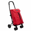 Carucior cumparaturi pliabil Playmarket GO+ Rosu, 20L, metal, 35x30x96 cm, greutate maxima 25kg