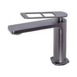 Baterie Lavoar Monocomanda Cartus Ceramic Alama Sanitara Gri Satin Racorduri si Kit Fixare Incluse