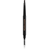 Makeup Revolution Duo Brow Definer creion spr&acirc;ncene precise culoare Dark Brown 0,25 g