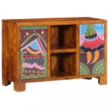 vidaXL Bufetă multicolor 90x35x60 din lemn masiv de salc&acirc;m