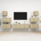 vidaXL Set dulapuri TV, 8 piese, stejar sonoma, lemn prelucrat 3079029
