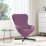 vidaXL Scaun tip ou, violet, catifea
