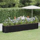 vidaXL Strat &icirc;nălțat grădină 368x80x68 cm oțel vopsit electrostatic