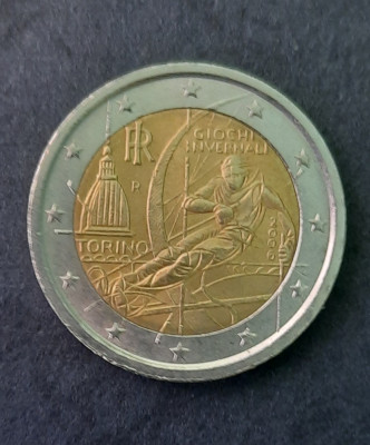 2 Euro comemorativi &amp;quot;Jocurile Olimpice de Iarna - Torino 2006&amp;quot;, Italia - G 3992 foto