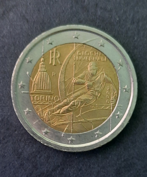 2 Euro comemorativi &quot;Jocurile Olimpice de Iarna - Torino 2006&quot;, Italia - G 3992