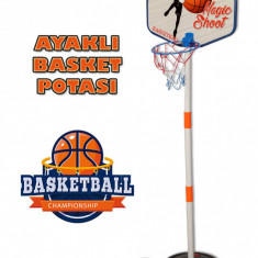 Cos de baschet reglabil cu suport Footed Basket Hoop