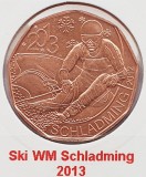 2095 Austria 5 euro 2012 Ski WM Schladming 2013 km 3215, Europa