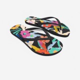 Papuci 120 Azae Negru și multicolor Damă
