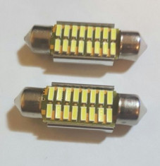 Set leduri sofit 14 smd CanBus alb 39mm foto