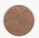 Iugoslavia 20 para 1979, Europa