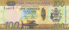 Insulele Solomon 100 Dolari 2015 UNC foto