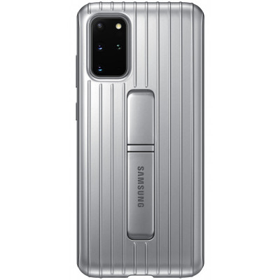 Husa Plastic Samsung Galaxy S20 Plus G985 / Samsung Galaxy S20 Plus 5G G986, Standing, Argintie EF-RG985CSEGEU foto