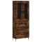 Dulap inalt, stejar fumuriu, 69,5x34x180, lemn compozit